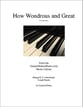 How Wondrous and Great piano sheet music cover